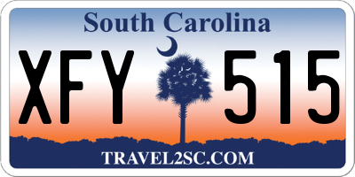 SC license plate XFY515