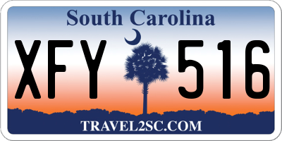 SC license plate XFY516