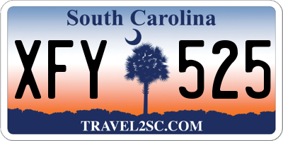 SC license plate XFY525