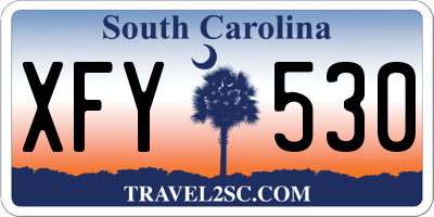 SC license plate XFY530