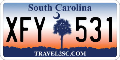 SC license plate XFY531