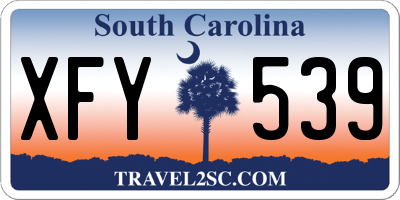 SC license plate XFY539