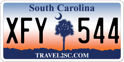 SC license plate XFY544