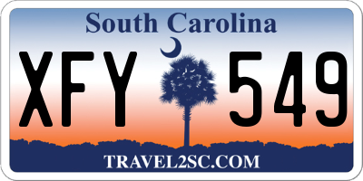 SC license plate XFY549