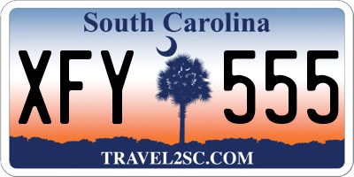 SC license plate XFY555