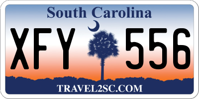 SC license plate XFY556