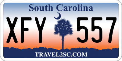 SC license plate XFY557