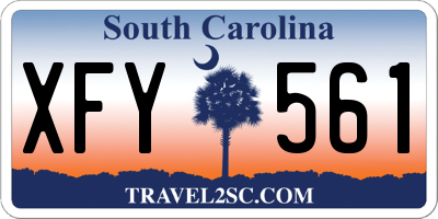 SC license plate XFY561