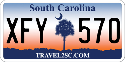 SC license plate XFY570