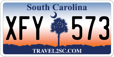 SC license plate XFY573