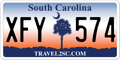 SC license plate XFY574