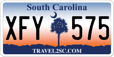 SC license plate XFY575