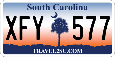 SC license plate XFY577