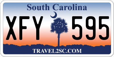 SC license plate XFY595