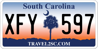 SC license plate XFY597