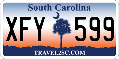 SC license plate XFY599