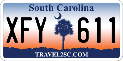 SC license plate XFY611