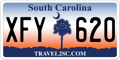 SC license plate XFY620