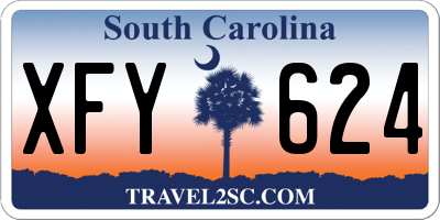 SC license plate XFY624