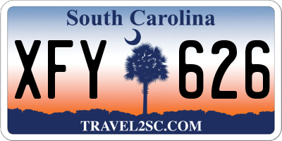 SC license plate XFY626
