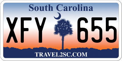 SC license plate XFY655