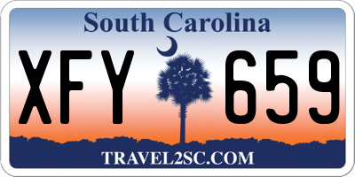 SC license plate XFY659