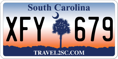 SC license plate XFY679