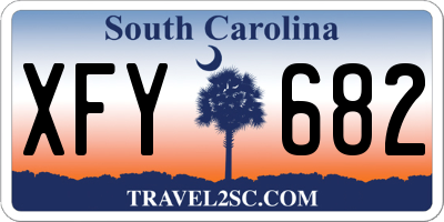 SC license plate XFY682