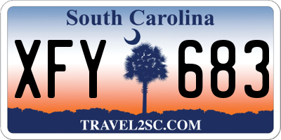 SC license plate XFY683
