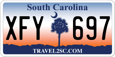 SC license plate XFY697