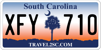 SC license plate XFY710