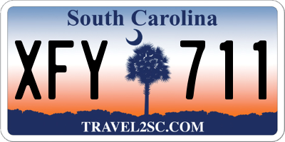 SC license plate XFY711