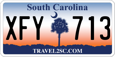 SC license plate XFY713