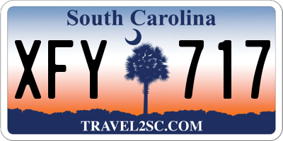 SC license plate XFY717
