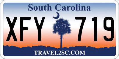SC license plate XFY719