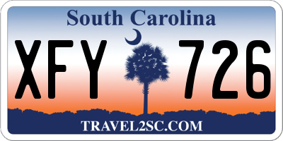 SC license plate XFY726