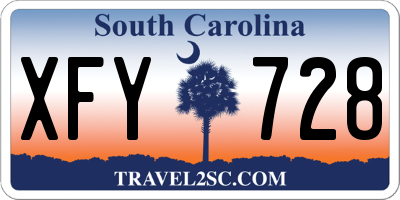 SC license plate XFY728