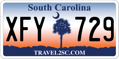 SC license plate XFY729