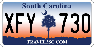SC license plate XFY730