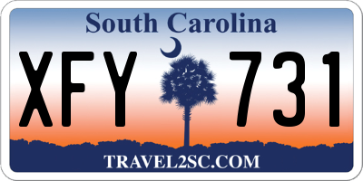 SC license plate XFY731