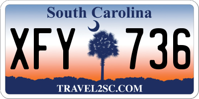 SC license plate XFY736