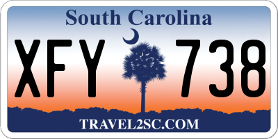 SC license plate XFY738