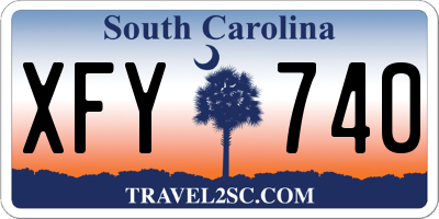 SC license plate XFY740