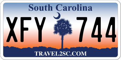 SC license plate XFY744