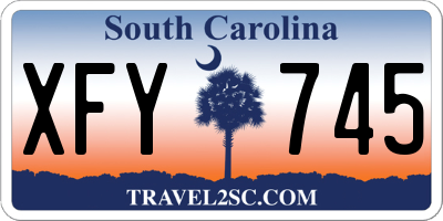 SC license plate XFY745