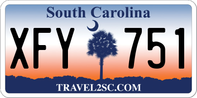 SC license plate XFY751