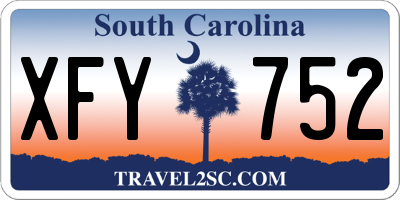 SC license plate XFY752