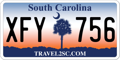 SC license plate XFY756