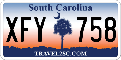 SC license plate XFY758