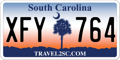 SC license plate XFY764